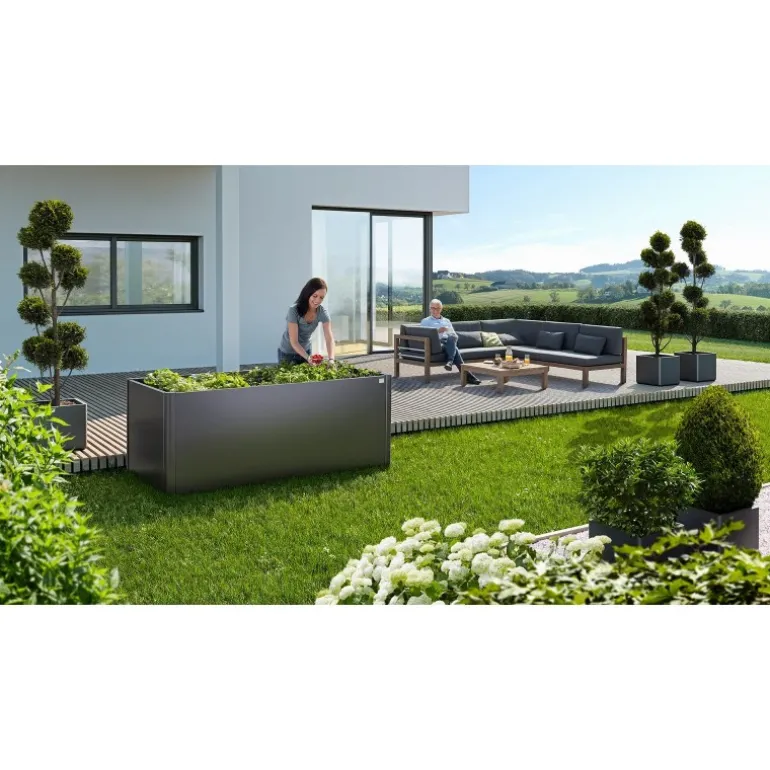 Aiuola Rialzata 1.5 x 0.5 m in Metallo Biohort
