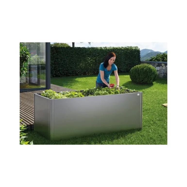 Aiuola Rialzata a L 2 x2 m in Metallo Biohort