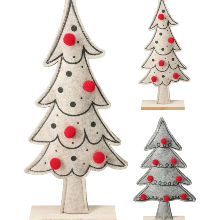 Albero di Natale in Feltro 34 cm. Pezzo Singolo