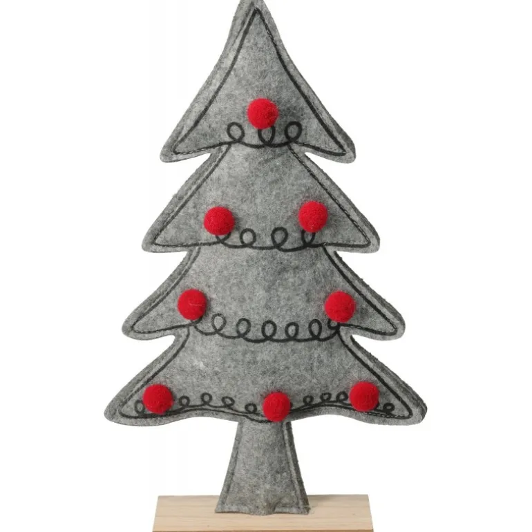 Albero di Natale in Feltro 34 cm. Pezzo Singolo