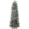 Albero di Natale Russel Innevato h180Ø65cm PE+PVC