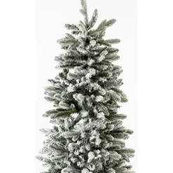 Albero di Natale Russel Innevato h180Ø65cm PE+PVC