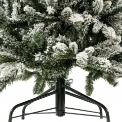 Albero di Natale Russel Innevato h180Ø65cm PE+PVC