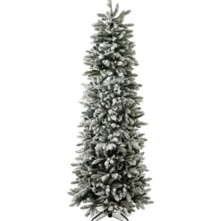 Albero di Natale Russel Innevato h210Ø70cm PE+PVC