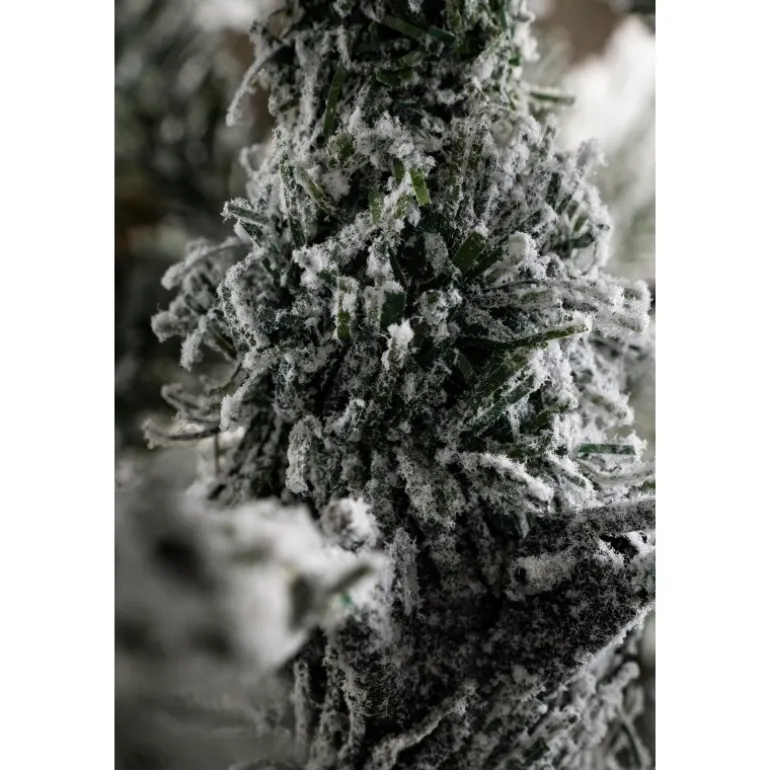 Albero di Natale Russel Innevato h210Ø70cm PE+PVC