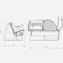 Berkel Affettatrice Home Line 200 Plus colore Matt Rosso