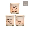 Bicchierini porta Tea Light con decoro