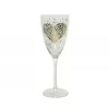 Calice in vetro con stampa cuore 23 cm