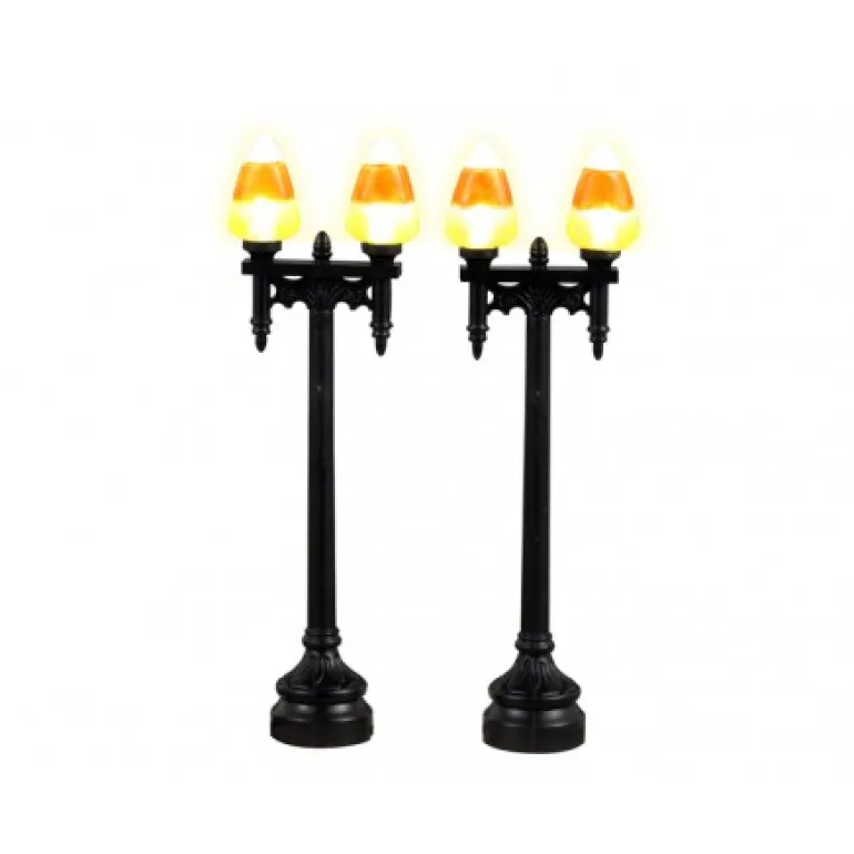 Candy Corn Street Light Set of 2 B/O 4.5V Cod. 34071