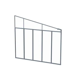 Canopia 3 m Parete laterale Pergola Grigio