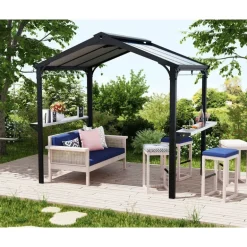 Canopia Austin Gazebo per Barbecue in Alluminio 1.8X2.4 m
