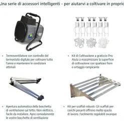 Canopia Bella Doppio Strato Serra Da Giardino in Policarbonato 613X244X219 cm Argento