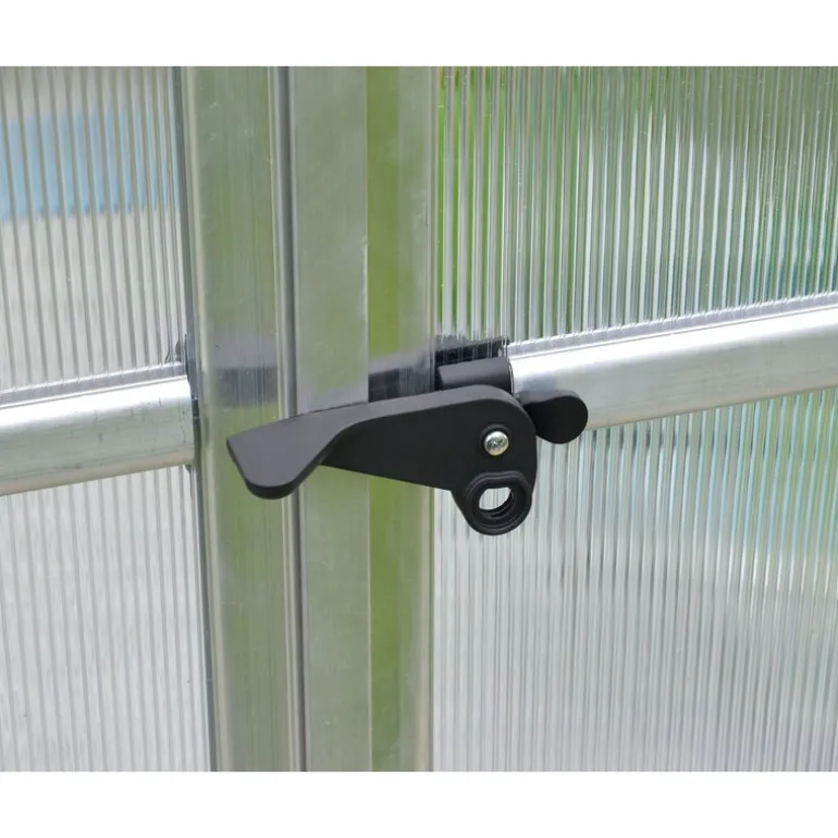 Canopia Bella Doppio Strato Serra Da Giardino in Policarbonato 490X244X219 cm Argento