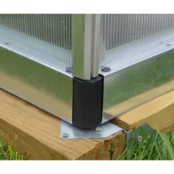 Canopia Bella Doppio Strato Serra Da Giardino in Policarbonato 964X244X219 cm Argento