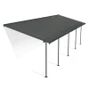 Canopia Capri Pergola Addossata in Alluminio 3X9.7 m Grigio