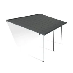 Canopia Capri Pergola Addossata in Alluminio 3X6.2 m Grigio