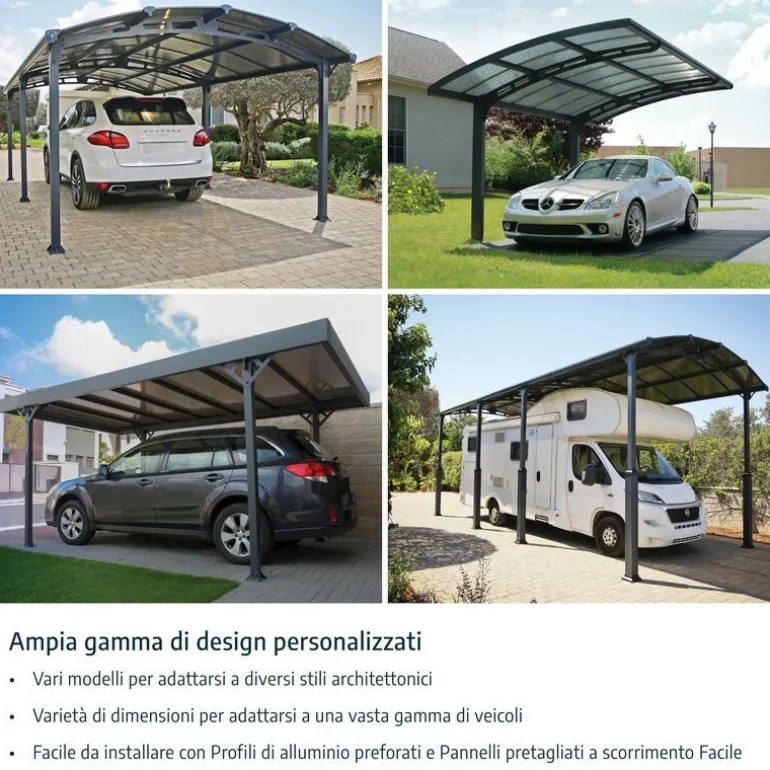 Canopia Colorado Carport in Alluminio 4.3 X 5 m