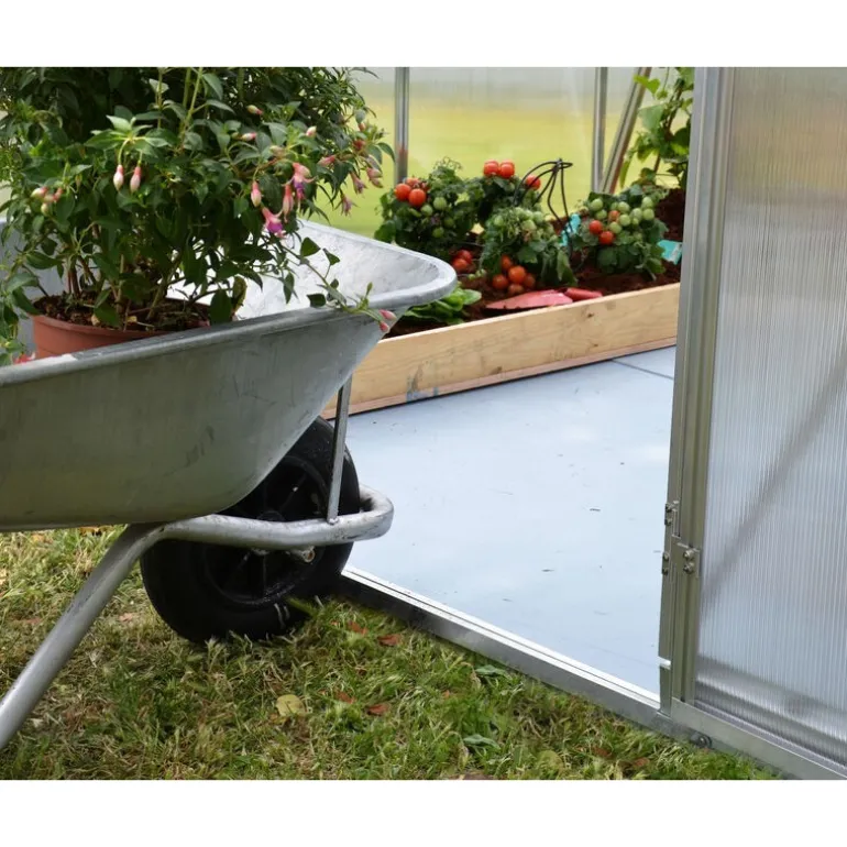 Canopia Essence Doppio Strato Serra Da Giardino in Policarbonato 607X244X229 cm Argento