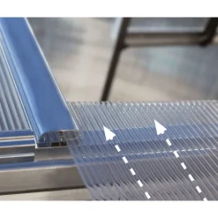 Canopia Essence Doppio Strato Serra Da Giardino in Policarbonato 607X244X229 cm Argento