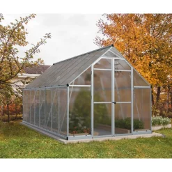 Canopia Essence Doppio Strato Serra Da Giardino in Policarbonato 487X244X229 cm Argento