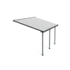 Canopia Feria Pergola Addossata in Alluminio 3X4.3 m Grigio