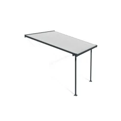 Canopia Feria Pergola Addossata in Alluminio 3X3 m Grigio