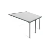 Canopia Feria Pergola Addossata in Alluminio 3X5.5 m Grigio