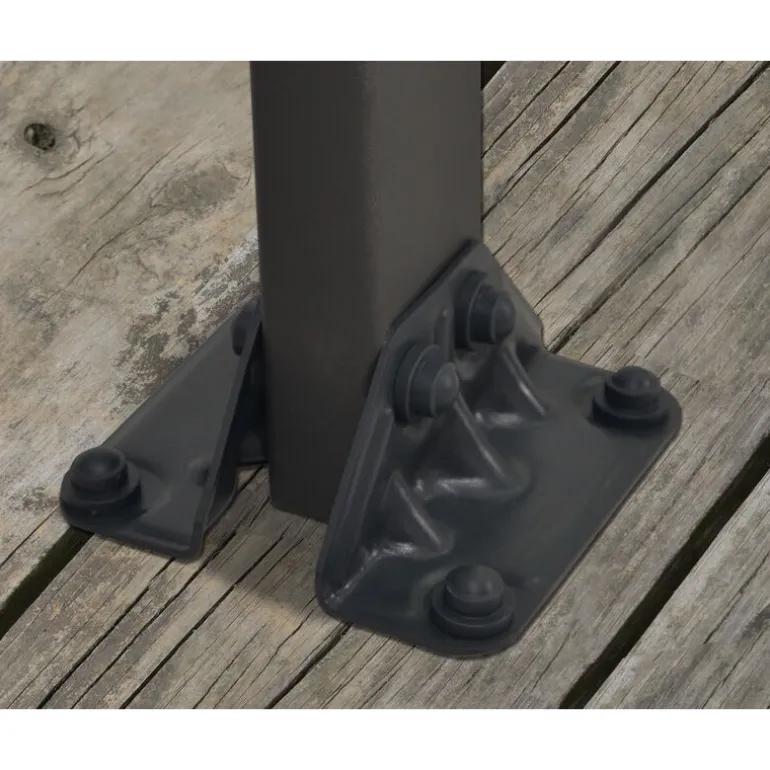 Canopia Feria Pergola Addossata in Alluminio 3X9.7 m Grigio