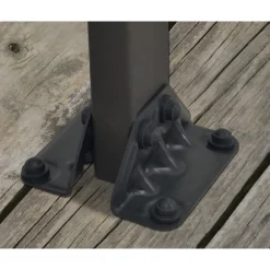 Canopia Feria Pergola Addossata in Alluminio 3X10.4 m Grigio