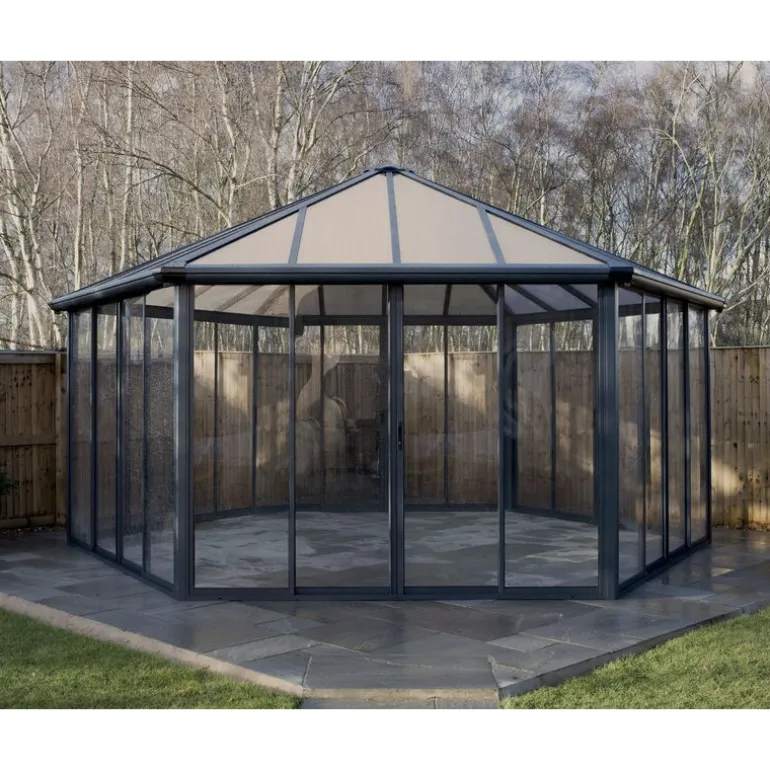 Canopia Garda Gazebo Chiuso in Alluminio 5.2X6 m