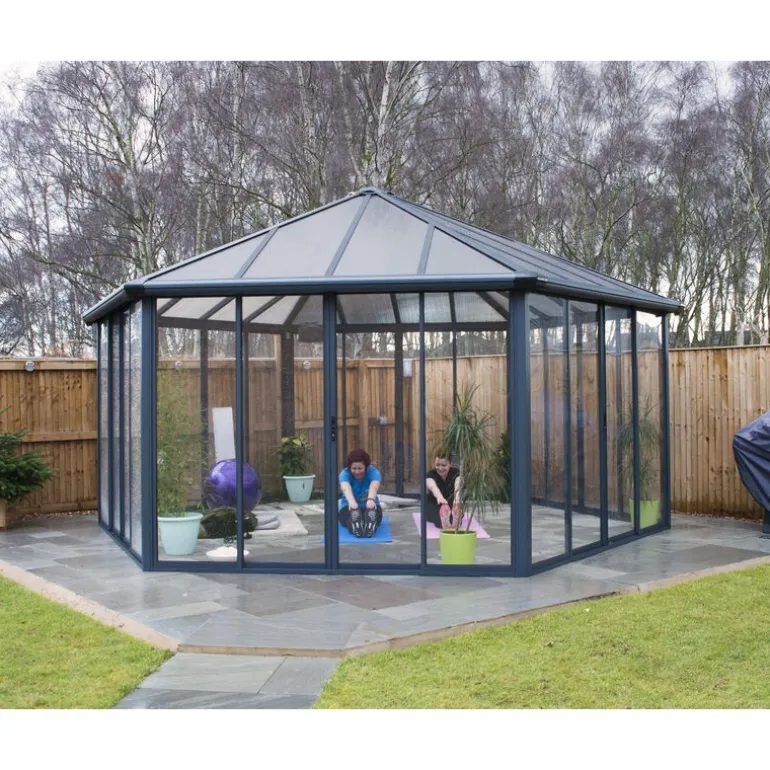 Canopia Garda Gazebo Chiuso in Alluminio 5.2X6 m