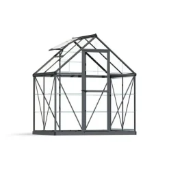 Canopia Harmony Trasparente Serra Da Giardino in Policarbonato 126X185X208 cm Grigio