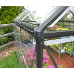 Canopia Harmony Trasparente Serra Da Giardino in Policarbonato 126X185X208 cm Grigio