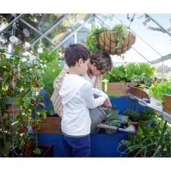 Canopia Harmony Trasparente Serra Da Giardino in Policarbonato 186X185X208 cm Argento