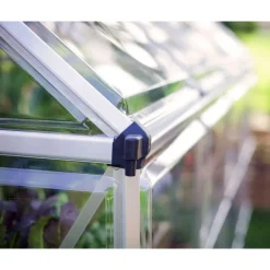 Canopia Harmony Trasparente Serra Da Giardino in Policarbonato 186X185X208 cm Argento