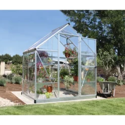 Canopia Harmony Trasparente Serra Da Giardino in Policarbonato 126X185X208 cm Argento