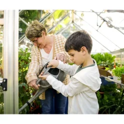 Canopia Harmony Trasparente Serra Da Giardino in Policarbonato 126X185X208 cm Argento