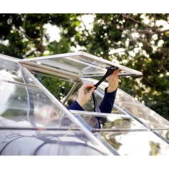 Canopia Harmony Trasparente Serra Da Giardino in Policarbonato 370X185X208 cm Argento