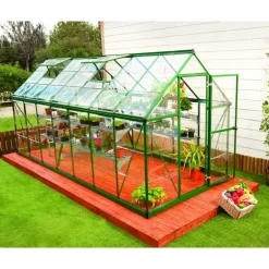 Canopia Harmony Trasparente Serra Da Giardino in Policarbonato 426X185X208 cm Verde