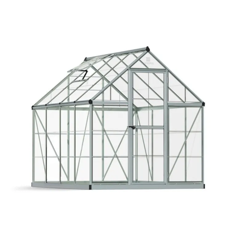 Canopia Harmony Trasparente Serra Da Giardino in Policarbonato 247X185X208 cm Argento