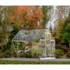Canopia Harmony Trasparente Serra Da Giardino in Policarbonato 247X185X208 cm Argento