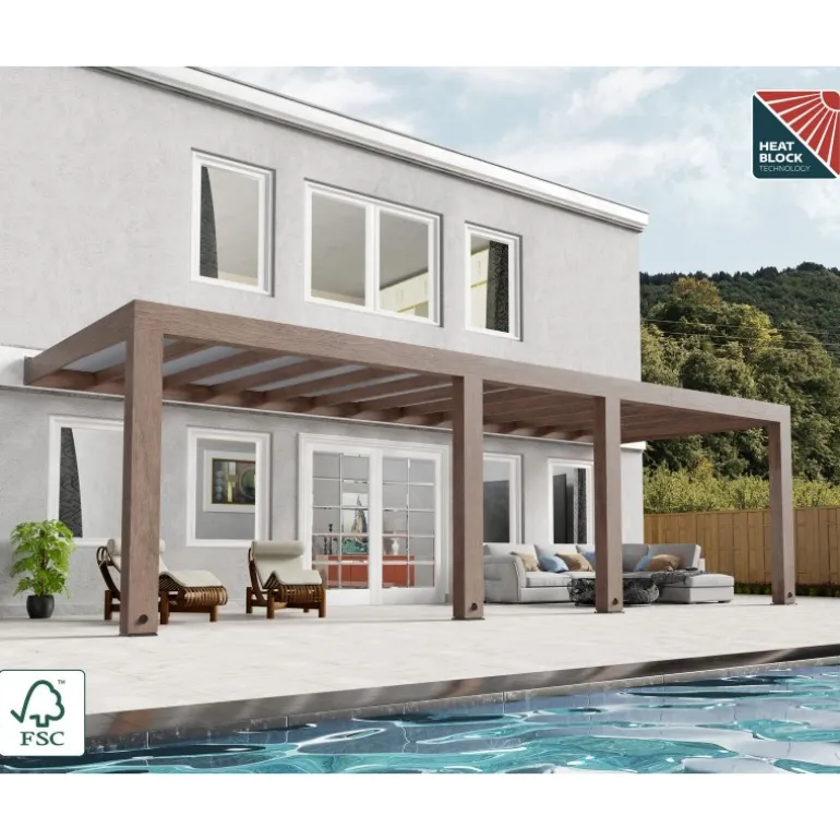 Canopia Helsinki Pergola 3 X 8.6 m Pergola in Legno di Cedro