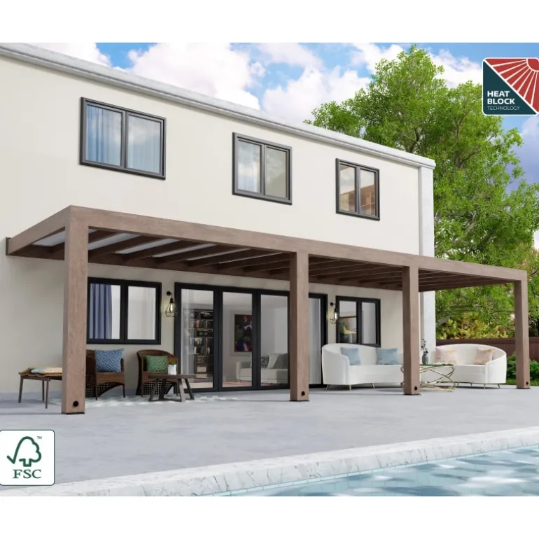 Canopia Helsinki Pergola 3 X 10 m Pergola in Legno di Cedro