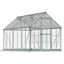 Canopia Hybrid Serra Da Giardino in Policarbonato 426X185X208 cm Argento