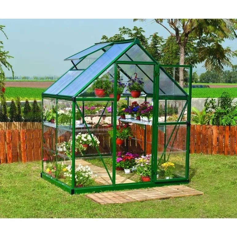 Canopia Hybrid Serra Da Giardino in Policarbonato 126X185X208 cm Verde