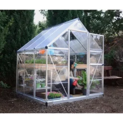 Canopia Hybrid Serra Da Giardino in Policarbonato 186X185X208 cm Argento