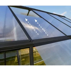 Canopia Hybrid Serra Da Giardino in Policarbonato 185X185X208 cm Grigio