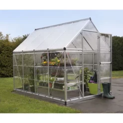 Canopia Hybrid Serra Da Giardino in Policarbonato 247X185X208 cm Argento