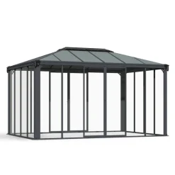 Canopia Ledro Gazebo Chiuso in Alluminio 3X4.3 m