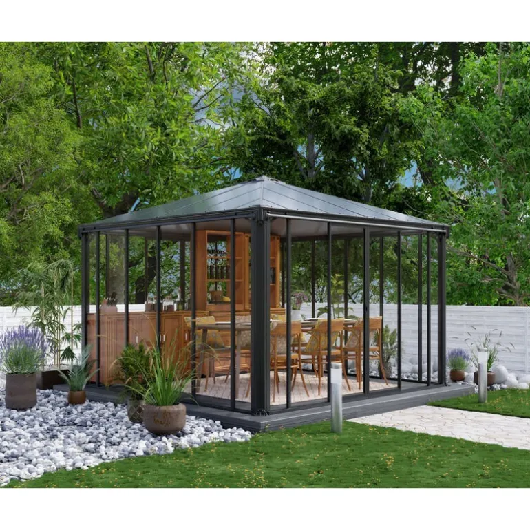 Canopia Ledro Gazebo Chiuso in Alluminio 3.6X3.6 m